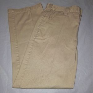 Carhartt Classic Khaki Pants Men's Actual Size 36x31 Tan 4-Pocket Zip-up Casual